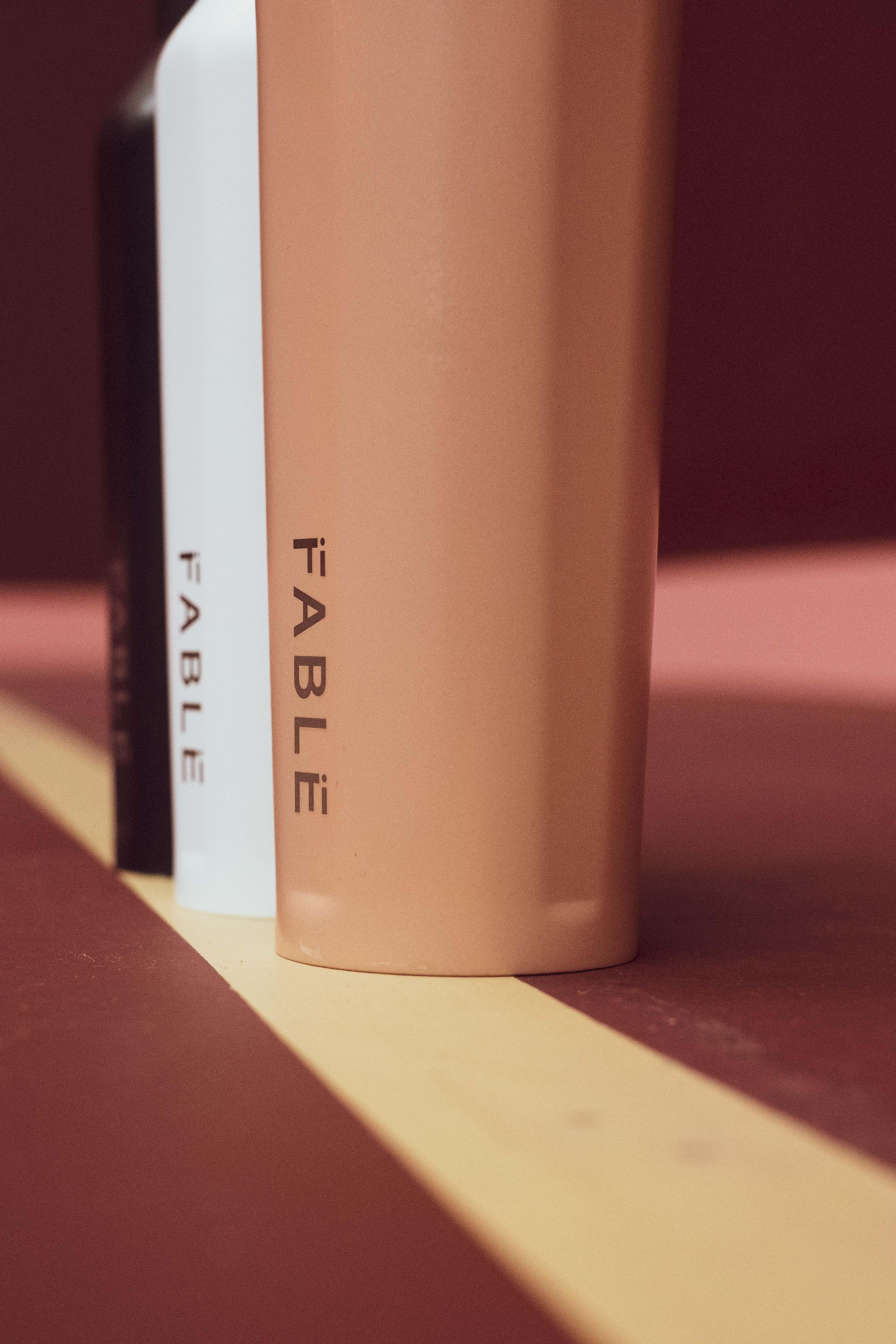 Blush Pink Stainless Steel Drinks Bottle From Fable Yoga
