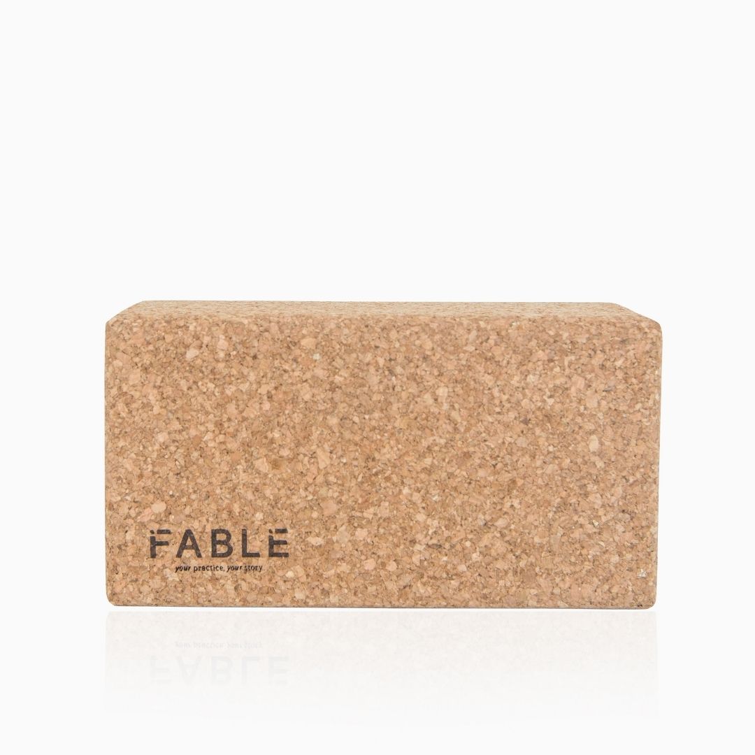 FABLE CORK YOGA BLOCK - NATURAL CORK