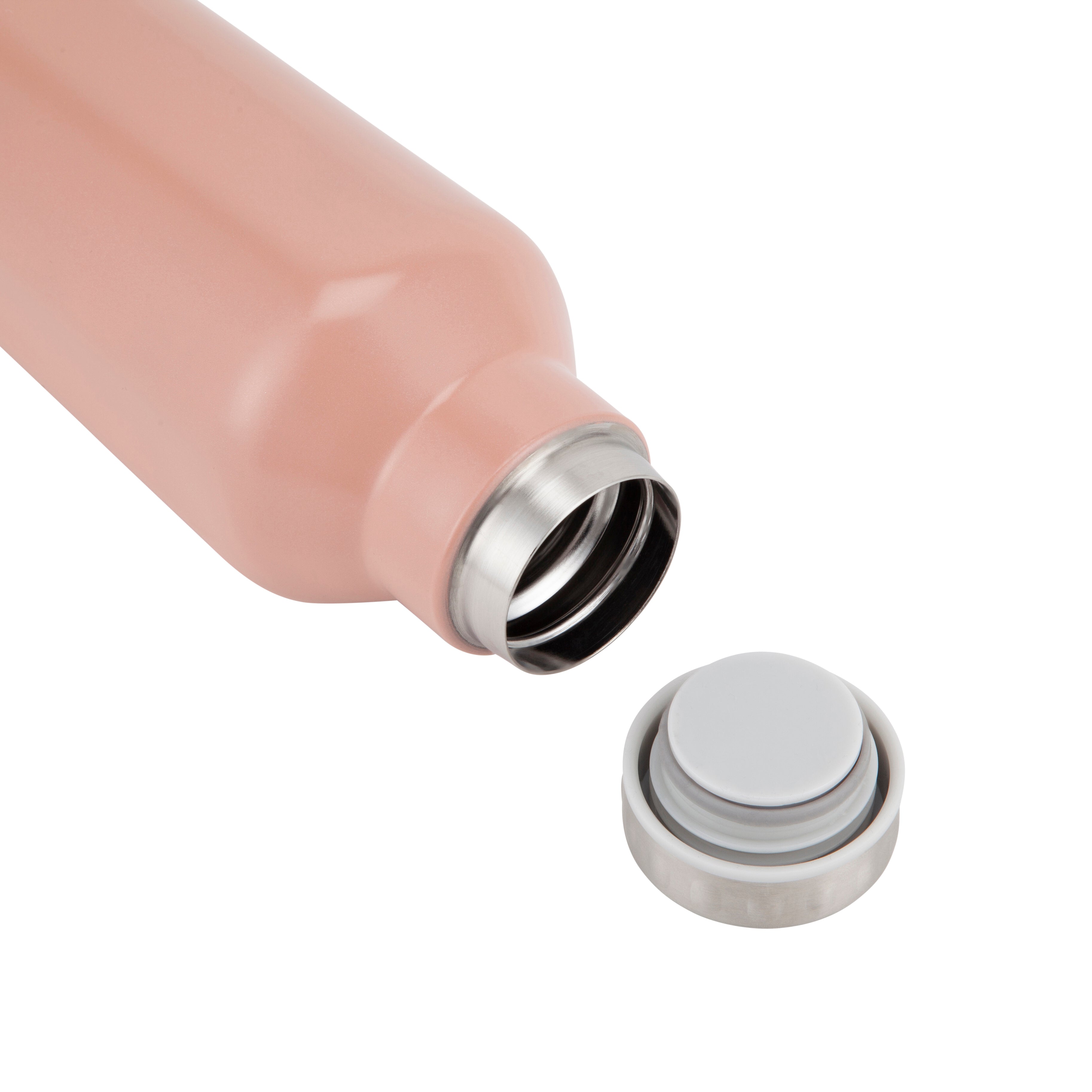 Blush Pink Stainless Steel Drinks Bottle From Fable Yoga